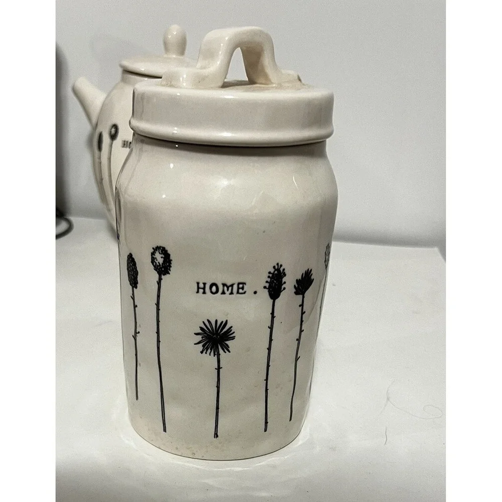 Rae Dunn Vintage Rare Homeline Canister OG M Stamped Exclusive Rare